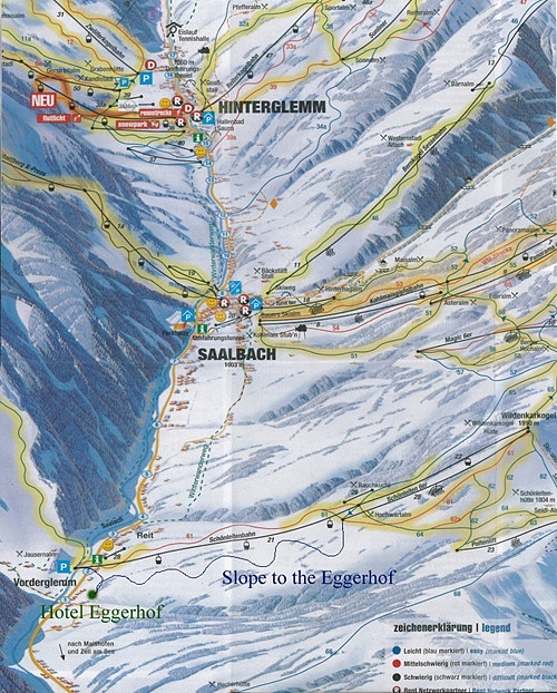 ski map to the Eggerhof