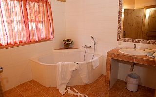 bathroom in the tower suite